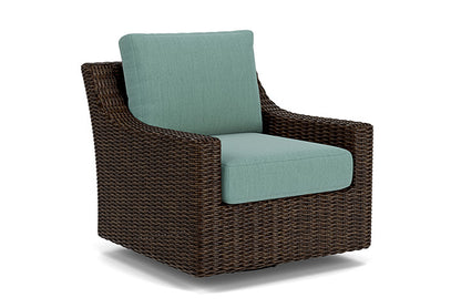 Lloyd Flanders - Mesa Swivel Glider Lounge Chair In Pecan Finish With Loveboat Mint Fabric - 2980910862010 view 1