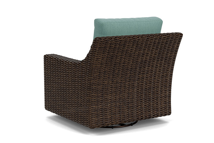 Lloyd Flanders - Mesa Swivel Glider Lounge Chair In Pecan Finish With Loveboat Mint Fabric - 2980910862010 view 2