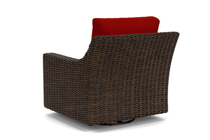 Lloyd Flanders - Mesa Swivel Glider Lounge Chair In Pecan Finish With Partyline Lollipop Fabric - 2980910862054 view 2