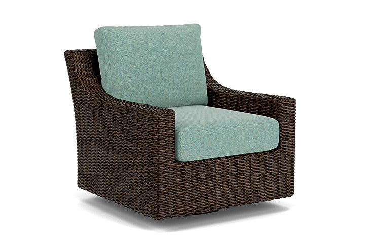 Lloyd Flanders - Mesa Swivel Glider Lounge Chair In Pecan Finish With Pavian Pool Fabric - 2980910862045 view 1