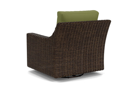 Lloyd Flanders - Mesa Swivel Glider Lounge Chair In Pecan Finish With Reflections Grass Fabric - 2980910862051 view 2