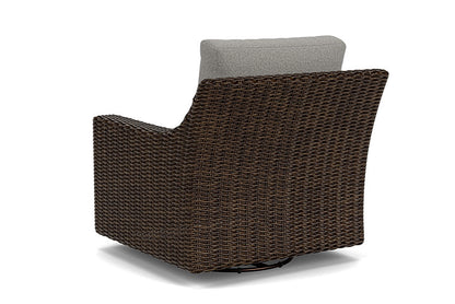 Lloyd Flanders - Mesa Swivel Glider Lounge Chair In Pecan Finish With Rumba Nickel Fabric - 2980910862011 view 2