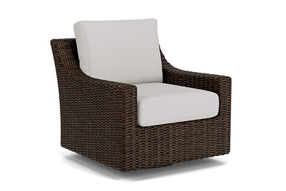 Lloyd Flanders - Mesa Swivel Glider Lounge Chair In Pecan Finish With Sailcloth Seagull Fabric - 298091086W61 view 1