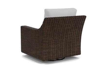 Lloyd Flanders - Mesa Swivel Glider Lounge Chair In Pecan Finish With Sandberg Dove Fabric - 2980910862022 view 2