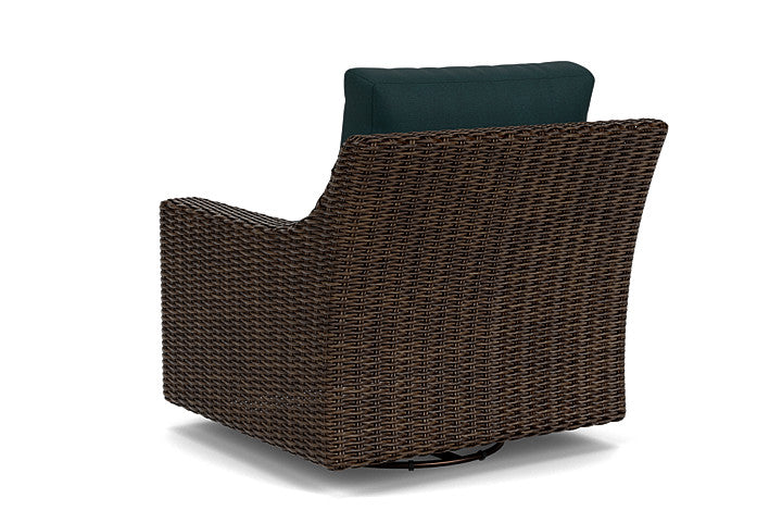 Lloyd Flanders - Mesa Swivel Glider Lounge Chair In Pecan Finish With Sandberg Lagoon Fabric - 2980910862039 view 2