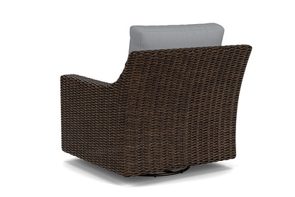 Lloyd Flanders - Mesa Swivel Glider Lounge Chair In Pecan Finish With Sandberg Pewter Fabric - 2980910862029 view 2