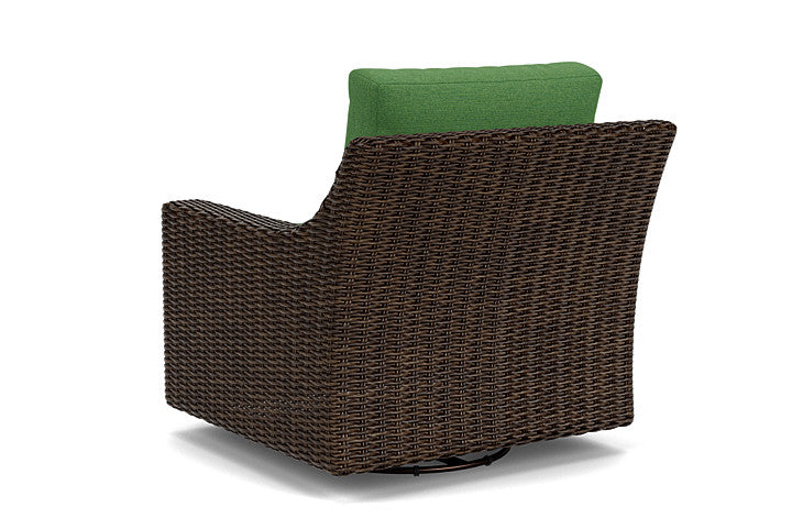Lloyd Flanders - Mesa Swivel Glider Lounge Chair In Pecan Finish With Seadog Botanical Fabric - 2980910862066 view 2