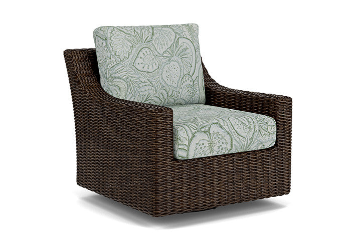 Lloyd Flanders - Mesa Swivel Glider Lounge Chair In Pecan Finish With Sensibility Spring Fabric - 2980910862081 view 1