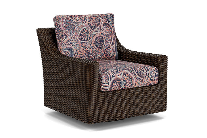 Lloyd Flanders - Mesa Swivel Glider Lounge Chair In Pecan Finish With Sensiblity Splendor Fabric - 2980910862082 view 1