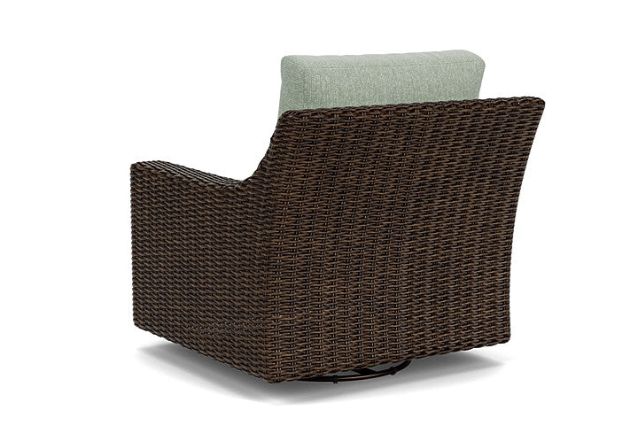 Lloyd Flanders - Mesa Swivel Glider Lounge Chair In Pecan Finish With Serene Spa Fabric - 2980910862031 view 2