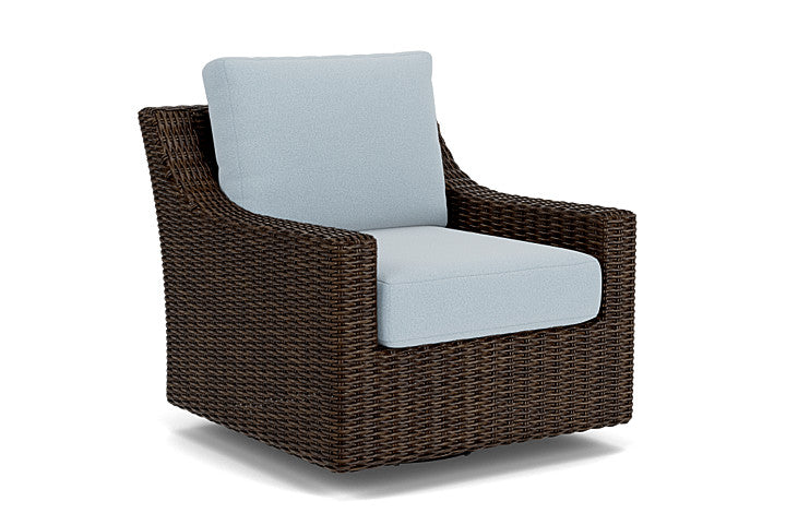 Lloyd Flanders - Mesa Swivel Glider Lounge Chair In Pecan Finish With Unearth Dew Fabric - 2980910862084 view 1