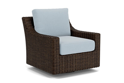Lloyd Flanders - Mesa Swivel Glider Lounge Chair In Pecan Finish With Unearth Dew Fabric - 2980910862084 view 1