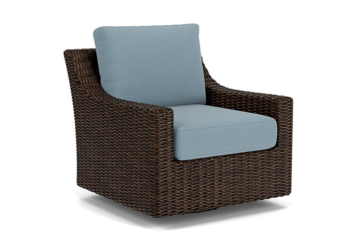 Lloyd Flanders - Mesa Swivel Glider Lounge Chair In Pecan Finish With Unearth Mist Fabric - 2980910862068 view 1
