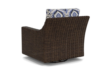 Lloyd Flanders - Mesa Swivel Glider Lounge Chair In Pecan Finish With Yoko Mediterranean Fabric - 298091086705 view 2