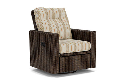 Lloyd Flanders - Mesa Swivel Glider Recliner In Pecan Finish With Amber Waves Fabric - 2980920862044 view 1