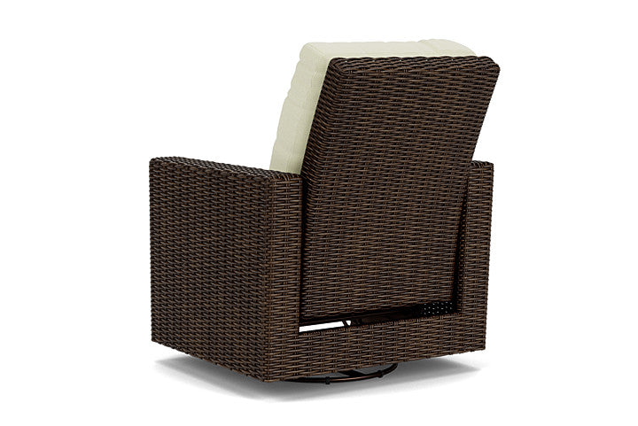 Lloyd Flanders - Mesa Swivel Glider Recliner In Pecan Finish With Bamboo Bay Meadow Fabric - 2980920862060 view 2