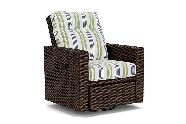 Lloyd Flanders - Mesa Swivel Glider Recliner In Pecan Finish With Berkely Hall Green Fabric - 2980920862062 view 1