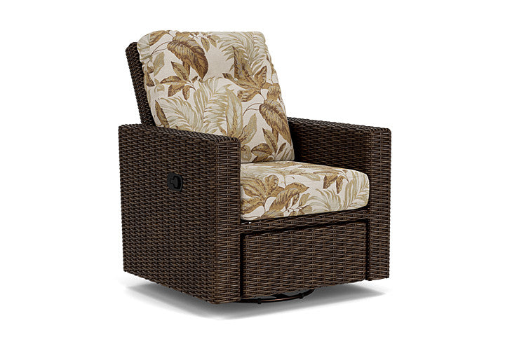 Lloyd Flanders - Mesa Swivel Glider Recliner In Pecan Finish With Botanic Willow Fabric - 298092086164 view 1