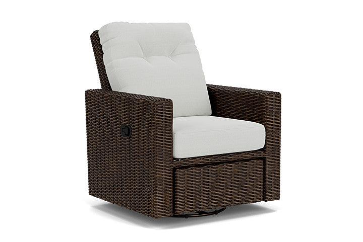 Lloyd Flanders - Mesa Swivel Glider Recliner In Pecan Finish With Bright Side Fog Fabric - 2980920862012 view 1