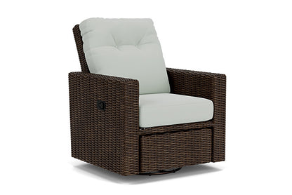 Lloyd Flanders - Mesa Swivel Glider Recliner In Pecan Finish With Callen Celadon Fabric - 2980920862024 view 1