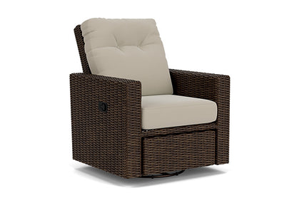 Lloyd Flanders - Mesa Swivel Glider Recliner In Pecan Finish With Callen Driftwood Fabric - 2980920862023 view 1