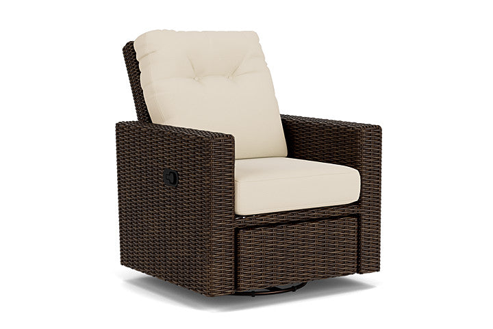 Lloyd Flanders - Mesa Swivel Glider Recliner In Pecan Finish With Callen Pearl Fabric - 2980920862021 view 1