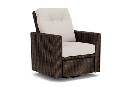 Lloyd Flanders - Mesa Swivel Glider Recliner In Pecan Finish With Canvas Canvas Fabric - 298092086319 view 1