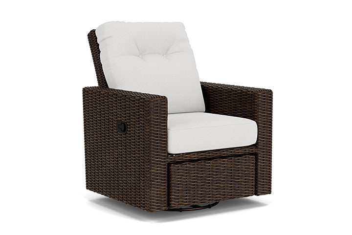 Lloyd Flanders - Mesa Swivel Glider Recliner In Pecan Finish With Canvas Natural Fabric - 298092086159 view 1