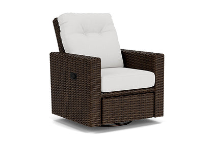 Lloyd Flanders - Mesa Swivel Glider Recliner In Pecan Finish With Canvas Natural Fabric - 298092086159 view 1