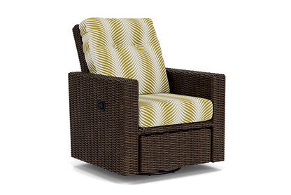 Lloyd Flanders - Mesa Swivel Glider Recliner In Pecan Finish With Clock Out Dew Fabric - 2980920862083 view 1