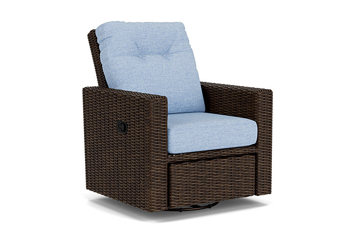 Lloyd Flanders - Mesa Swivel Glider Recliner In Pecan Finish With Demo Skyway Fabric - 298092086065 view 1
