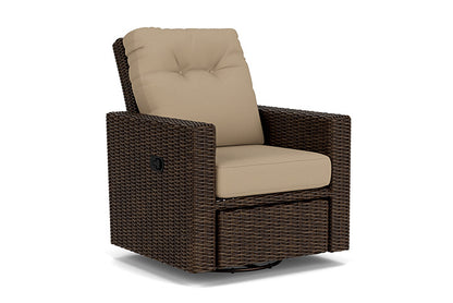 Lloyd Flanders - Mesa Swivel Glider Recliner In Pecan Finish With Fife Sahara Fabric - 298092086742 view 1