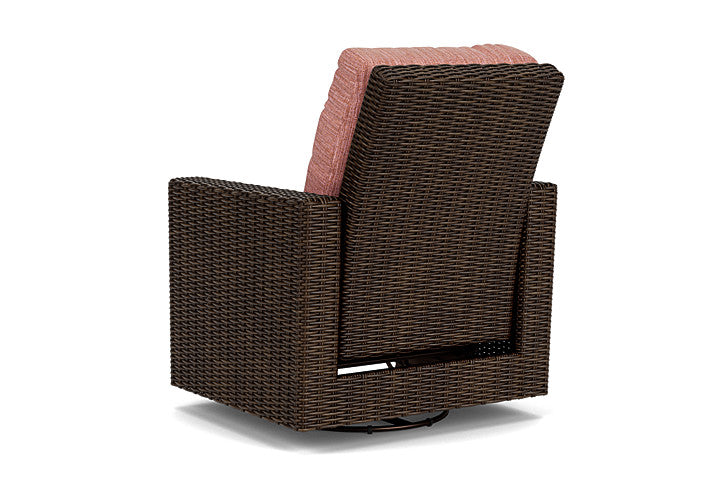 Lloyd Flanders - Mesa Swivel Glider Recliner In Pecan Finish With Friendly Carnival Fabric - 2980920862043 view 2