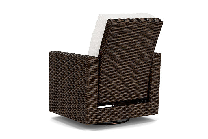 Lloyd Flanders - Mesa Swivel Glider Recliner In Pecan Finish With Friendly Natural Fabric - 2980920862042 view 2