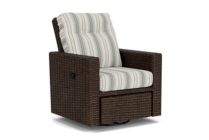 Lloyd Flanders - Mesa Swivel Glider Recliner In Pecan Finish With Jansen Eucalyptus Fabric - 2980920862061 view 1