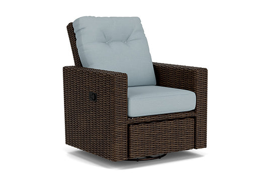 Lloyd Flanders - Mesa Swivel Glider Recliner In Pecan Finish With Kadogo Lake Fabric - 2980920862041 view 1