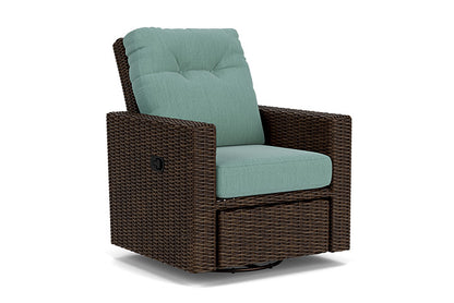 Lloyd Flanders - Mesa Swivel Glider Recliner In Pecan Finish With Loveboat Mint Fabric - 2980920862010 view 1
