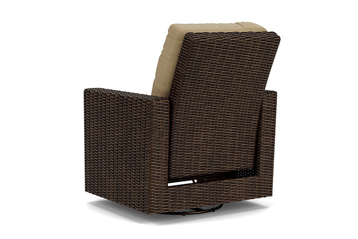Lloyd Flanders - Mesa Swivel Glider Recliner In Pecan Finish With Loveboat Saffron Fabric - 2980920862009 view 2