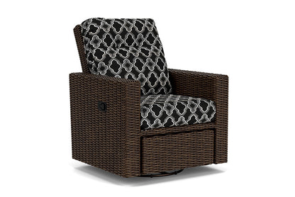 Lloyd Flanders - Mesa Swivel Glider Recliner In Pecan Finish With Luna Onyx Fabric - 2980920862071 view 1