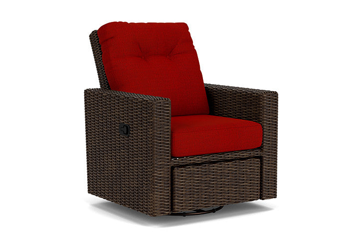 Lloyd Flanders - Mesa Swivel Glider Recliner In Pecan Finish With Partyline Lollipop Fabric - 2980920862054 view 1