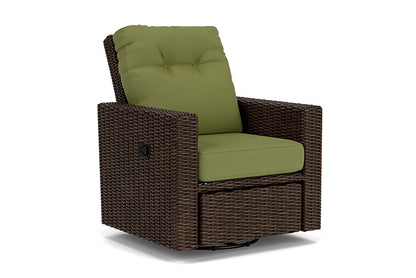 Lloyd Flanders - Mesa Swivel Glider Recliner In Pecan Finish With Reflections Grass Fabric - 2980920862051 view 1