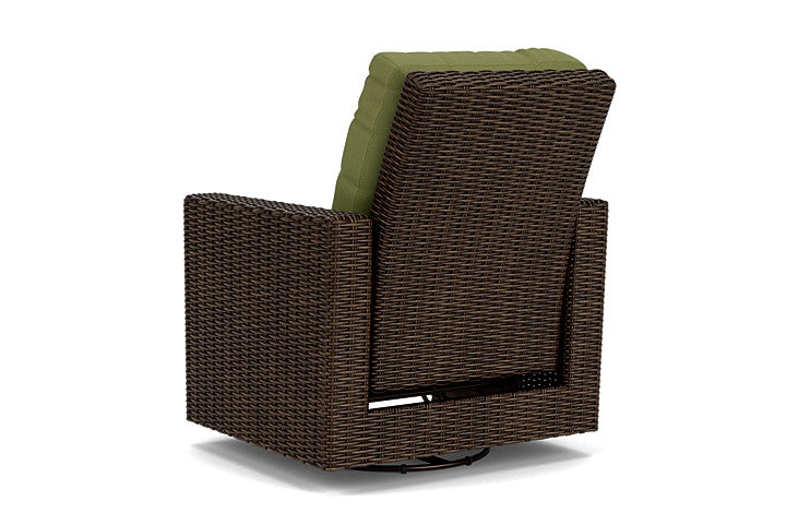 Lloyd Flanders - Mesa Swivel Glider Recliner In Pecan Finish With Reflections Grass Fabric - 2980920862051 view 2