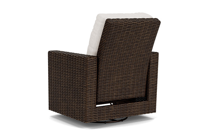 Lloyd Flanders - Mesa Swivel Glider Recliner In Pecan Finish With Reflections Snow Fabric - 2980920862014 view 2