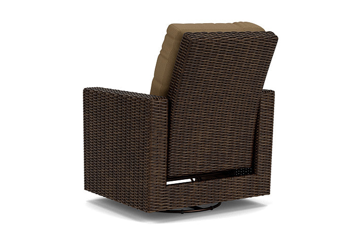 Lloyd Flanders - Mesa Swivel Glider Recliner In Pecan Finish With Reflections Straw Fabric - 2980920862053 view 2