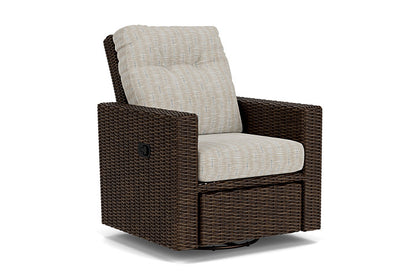 Lloyd Flanders - Mesa Swivel Glider Recliner In Pecan Finish With Romulo Mineral Fabric - 2980920862050 view 1