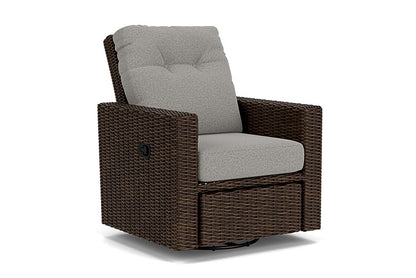 Lloyd Flanders - Mesa Swivel Glider Recliner In Pecan Finish With Rumba Nickel Fabric - 2980920862011 view 1