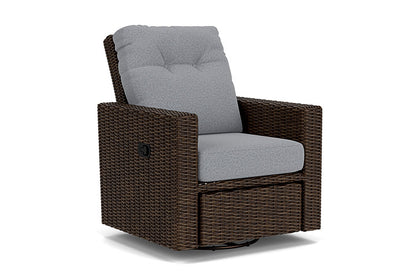 Lloyd Flanders - Mesa Swivel Glider Recliner In Pecan Finish With Rumba Stonewashed Fabric - 2980920862006 view 1