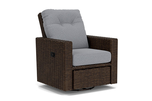 Lloyd Flanders - Mesa Swivel Glider Recliner In Pecan Finish With Rumba Stonewashed Fabric - 2980920862006 view 1