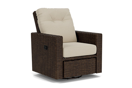 Lloyd Flanders - Mesa Swivel Glider Recliner In Pecan Finish With Rumba Straw Fabric - 2980920862008 view 1