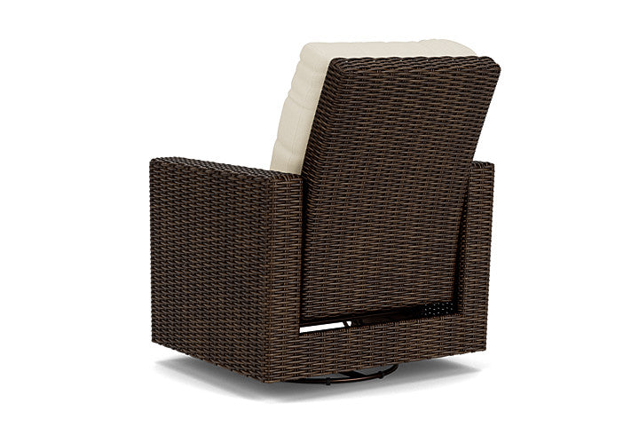 Lloyd Flanders - Mesa Swivel Glider Recliner In Pecan Finish With Sailcloth Sailor Fabric - 298092086434 view 2